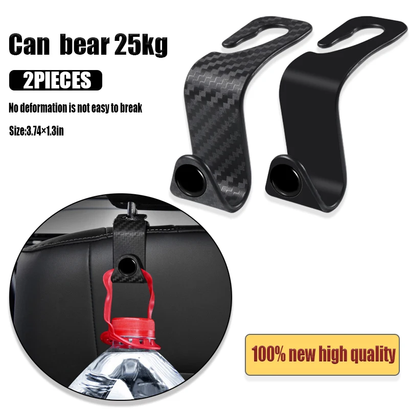 

Car Universal Auto Seat Headrest Hook Storage Hanger for Abbas Competizione Carbono Punto 124 125 500 695 OT2000 Car Accessories