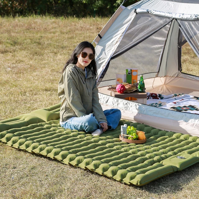 Arlierss Esterilla Camping, Espesar Colchones Camping Autoinflable con  Almohada, Colchón Hinchable para Camping, Ultraligera y Portatíl,  Almohadilla para Dormir de Acampada para Senderismo,Viajes : :  Deportes y aire libre