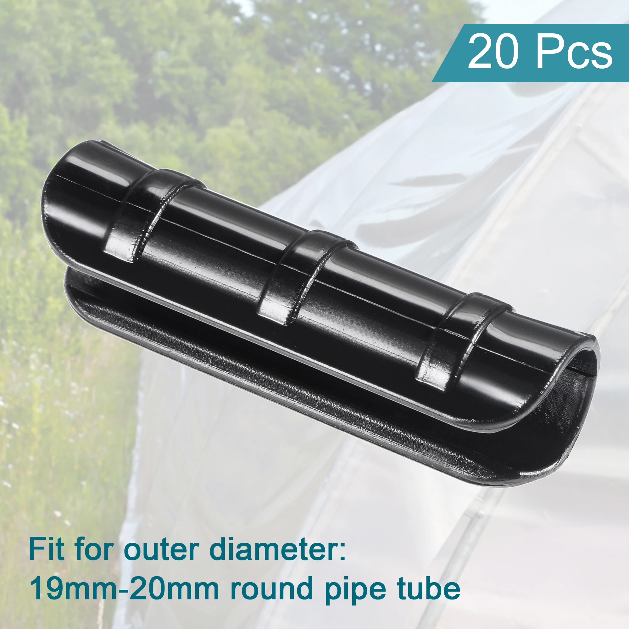 Snap Clamps Farm Plastic Clamps Greenhouse Film Grip Snap Clamp PVC Pipe for Greenhouse Plant Supplies 20Pcs