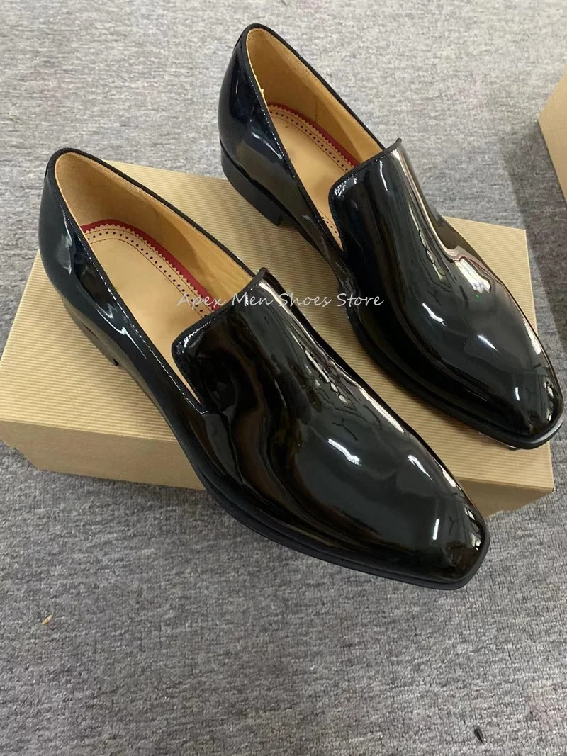 Men's Leather Shoes Wedding Slip On Dress Shoes Oxford Derby