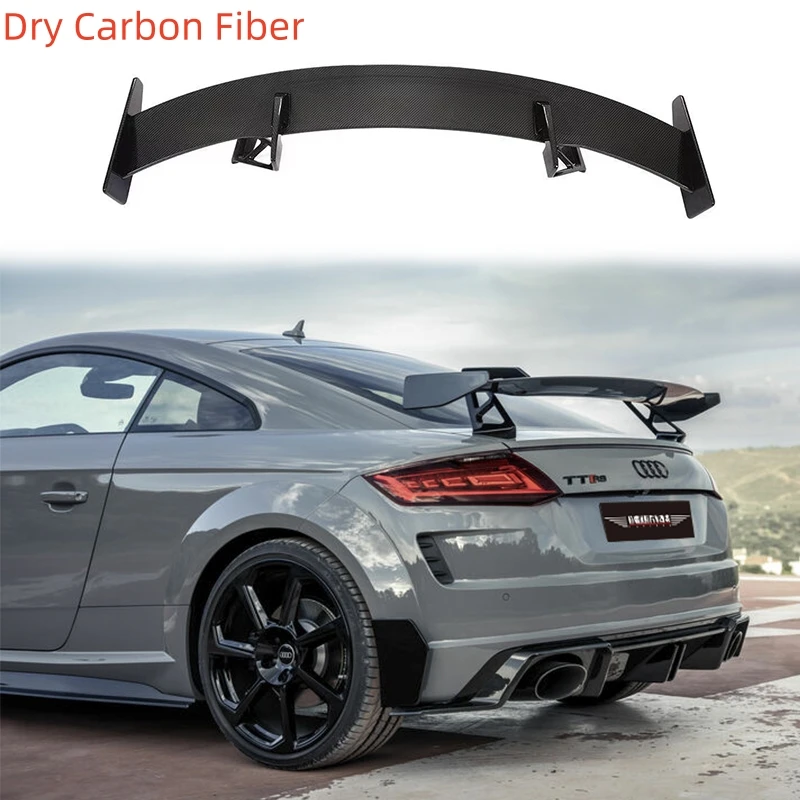 

New Style Dry Carbon Fiber Material Rear Spoiler Wing For 2015-2019 Audi TT TTS TTRS Car Tuning Accsesories Trunk Body Kit