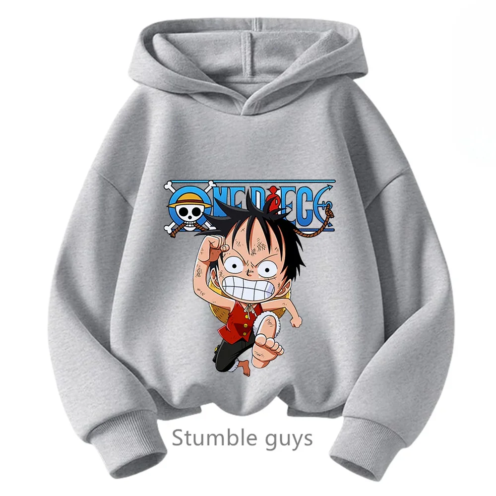 thumbnail image 1 of Sudadera con capucha de Anime One Pieces, ropa para niños, ropa para primavera y otoño para niñas, sudadera con dibujos animados de Luffy Zoro, traje para adolescentes, camisetas con capucha de Sonic, 1 of 5