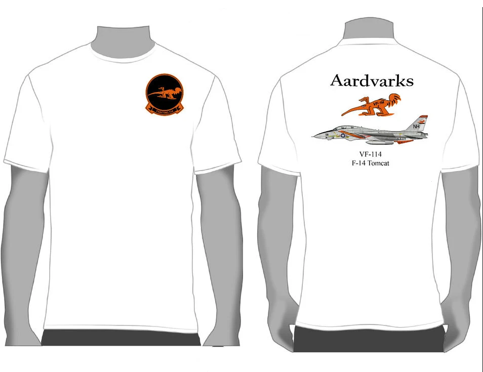 T-shirt Unisexe Softstyle Aardvark Fighter Squadron VF-114 - Neuf Avec étiquettes