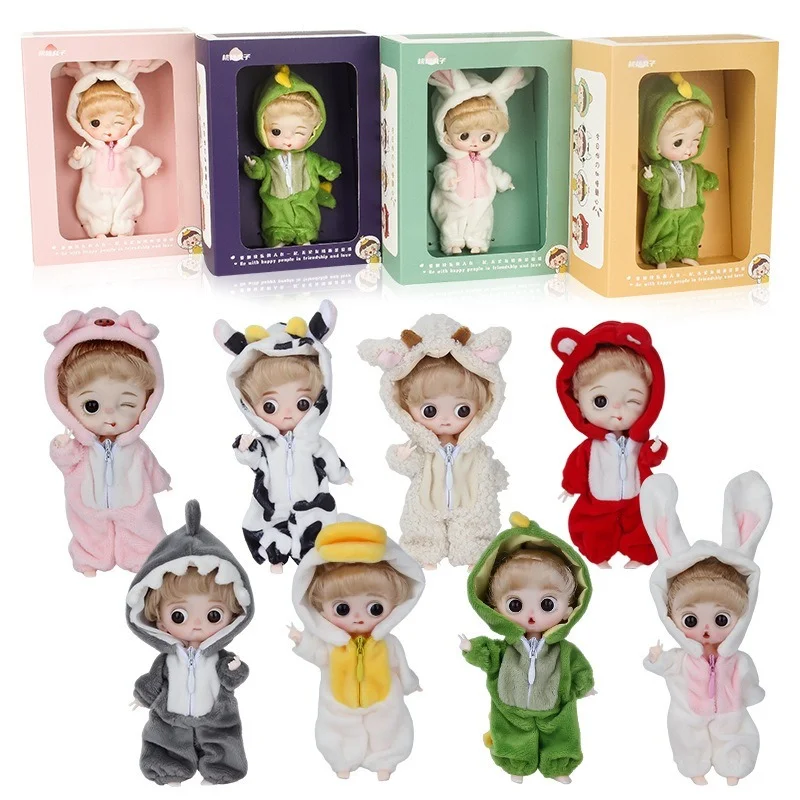 

Кавайная милая кукла OB11, шарнирная кукла, 4,5 дюйма, мини-кукла, детские игрушки для девочек, мультяшное животное, шарнирная кукла, детские игрушки