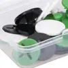 12/24 Pcs 	Running Bib Clips Lightweight Number Plate Fixing Buckles Portable Skiing Cycling Race Quick Accurate Bib Holders 5