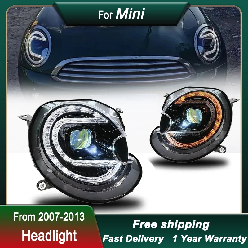 

Car Headlights For BMW MINI 2007-2013 R55 R56 R57 R58 R59 new style full LED Head Lamp DRL Head Lamp Front light Assembly