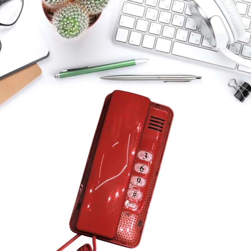 Wall Phone Wall Corded Telephone Home Phone Corded Wall Phones Landline Phones for Home Company Office Greeting Station