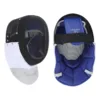 Fencing Sports Mask Fencing Protective Helmet with Padded Bib for Daily Practice and Competition Black Fencing Protective Gear 3