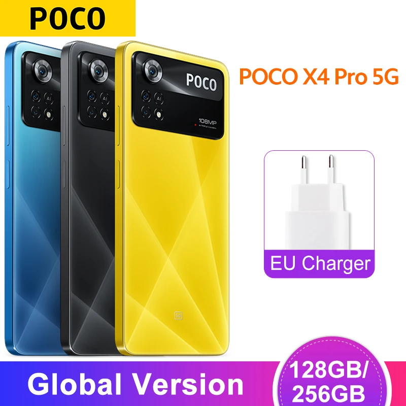  Смартфон глобальная версия POCO X4 Pro, Snapdragon 695, 128 ГБ/256 ГБ, камера 120 МП, Гц, AMOLED дисплей, 67 Вт, турбо-зарядка, NFC 