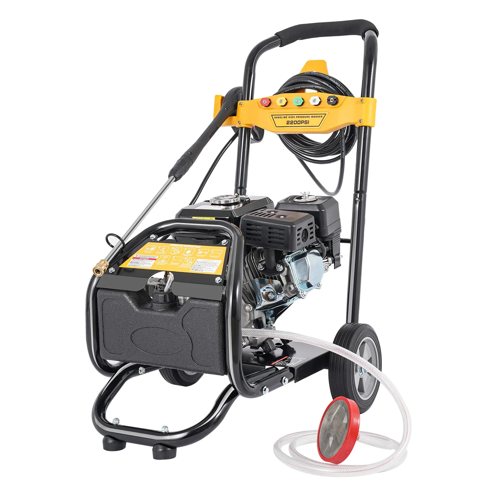 170 Bar High Pressure Washer with 5 Nozzles| 7.5hp 9LPM High Power Car/Floor Washer| Multi-function Washing Machine