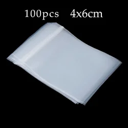 Thick Clear Heavy-Duty Reclosable Storage Bags - Transparent Plastic Jewelry Packaging (QT9901-4x6cm 100pcs)