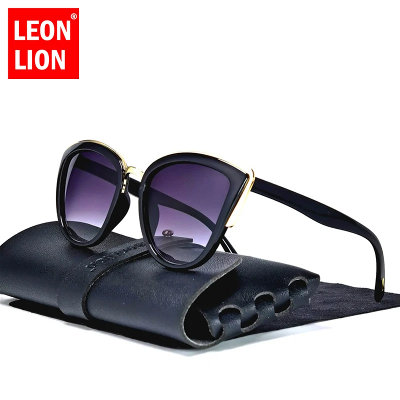 

LeonLion 2023 Cateye Oversized Sunglasses Women Cat Eye Retro Glasses Women Luxury Eyewear Women Brand Oculos De Sol Feminino