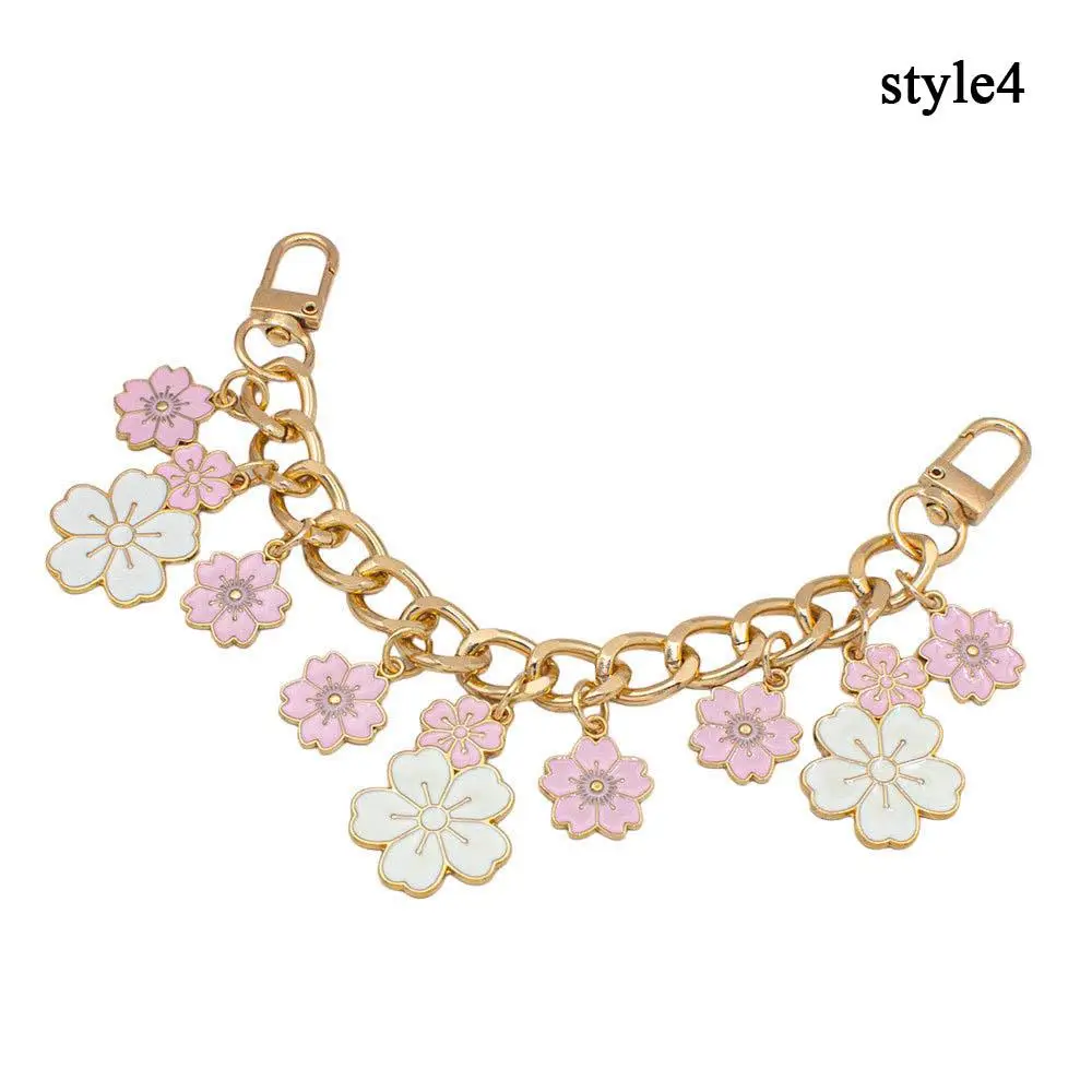 HEIßER Kirschblüte Tasche Anhänger Kette Bogen Herz Emaille Telefon Charme Tasche Kette Tasche Verlängerung Riemen Umhängetasche Zubehör – Detail 10