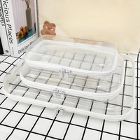 Transparent PVC Hard Plastic Travel Storage Box Waterproof Zipper Pouch for Toys Small Items Organizer Cosmetic Case Makeup Bag 1