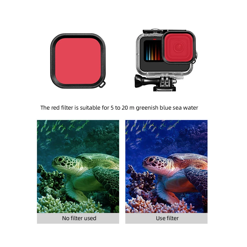 Hero 13/12/11/10/9 Waterproof Case Housings Diving Underwater Shell For GoPro Hero 13 12 11 10 9 Black Action Camera Accessories