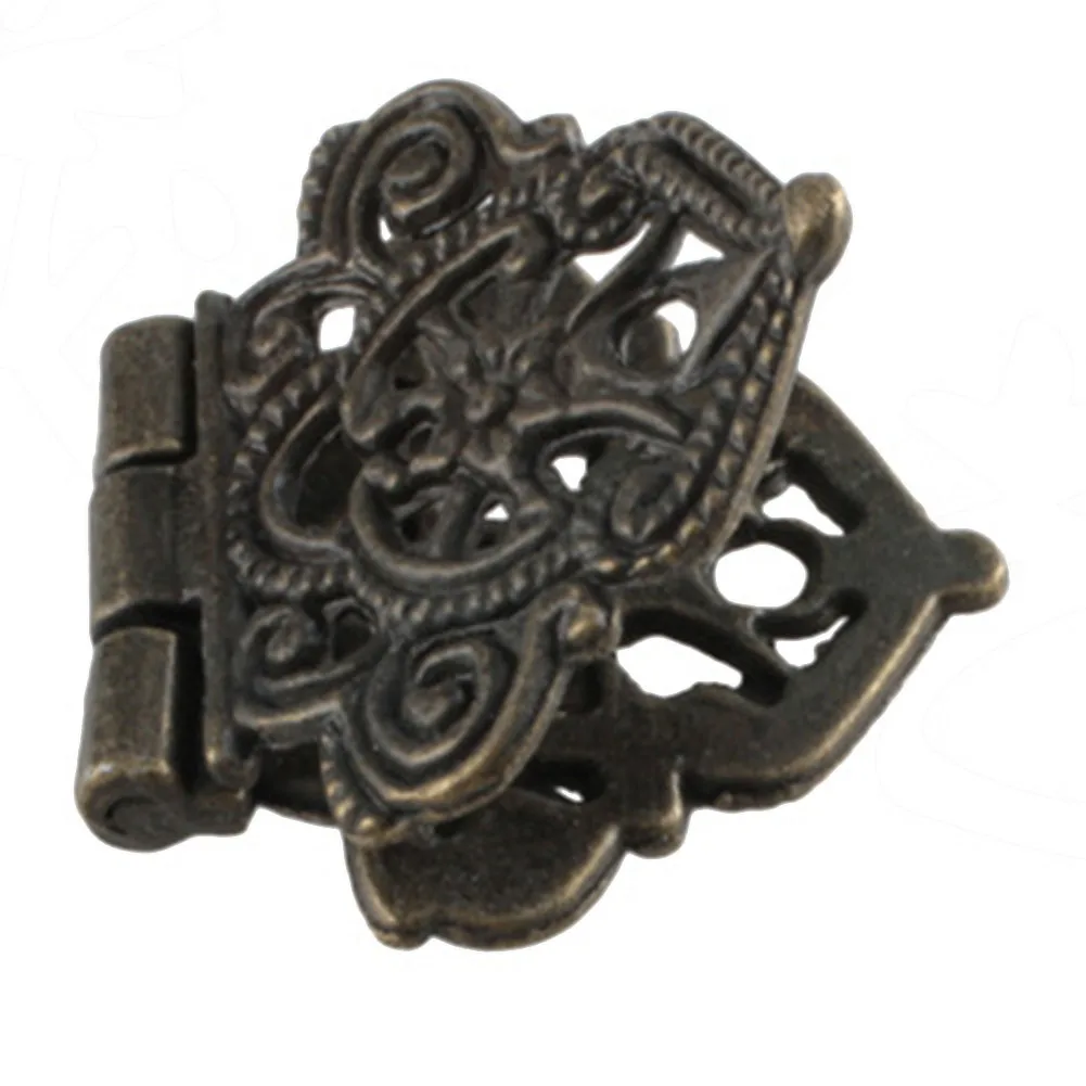 

Hardware Furniture Box Hinge Lock Furniture Hardware Cabinet Door Drawer Decorative Hinges Wood Box Zinc Alloy