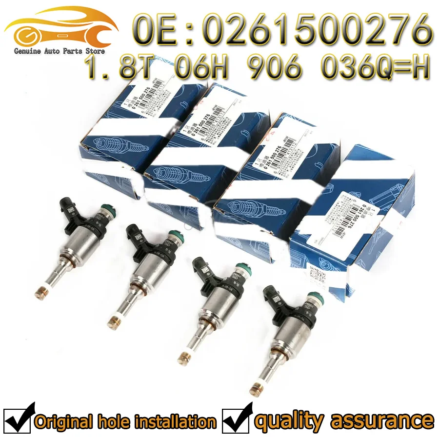 4PCS 0261500276 new fuel injector nozzle is suitable for AU-DI Passat Tiguan Golf 1.8T Gen 8.7x4.4cm 06H906036H  06H 906 036 Q