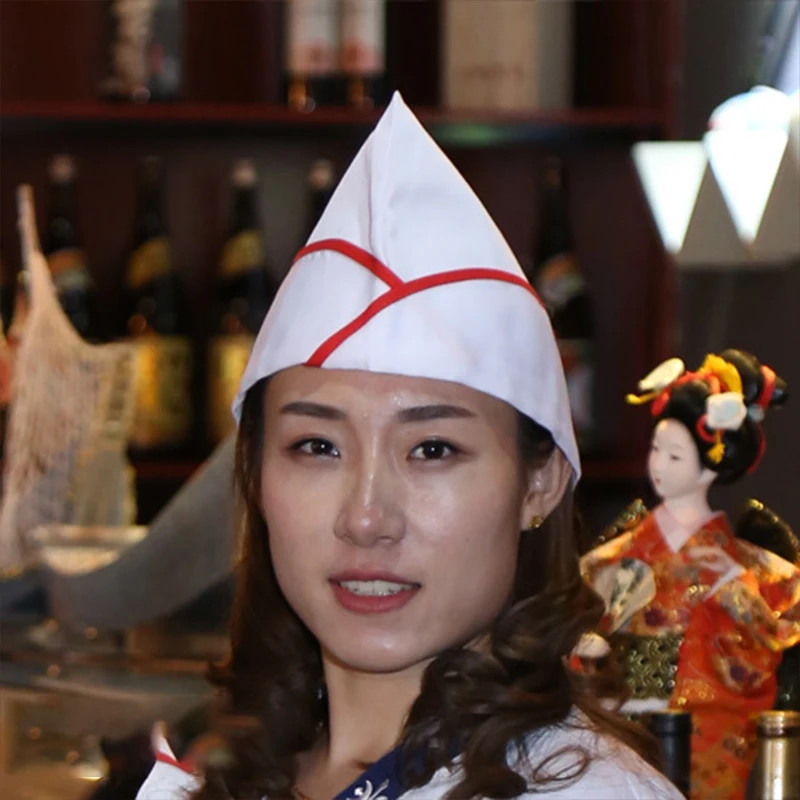 Sushi Restaurant Japanese Chef Boat Cap Men Women Cuisine Chef Hat Hotel Kitchen Cooking Dust-Proof Winehouse Waiter Work Hat chef hat