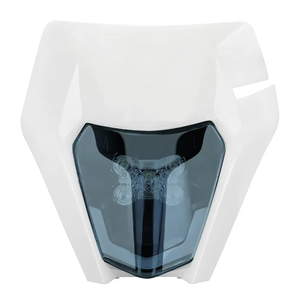 Visière De Phare LED Blanc Pour Moto KTM EXC EXCF XC XCF XCW SX SXF 125 à 530 - Plastique PP, Protection Phare, Universelle