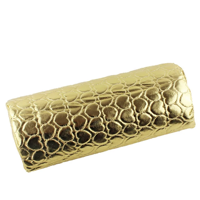 Soft Hand Rest for Nail Arm Pillow Stand for Manicure Table Mat Cushion Palm Rest Sponge Holder Desk Professional Equipment Tool gold