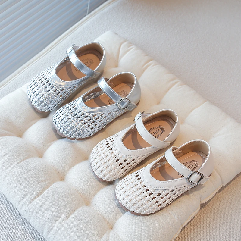 여름 패션 편안한 최고의 아동화 통기성 좋은 메리제인 버클 소프트 솔 캐주얼 비치 파티 슈즈 (여아용)