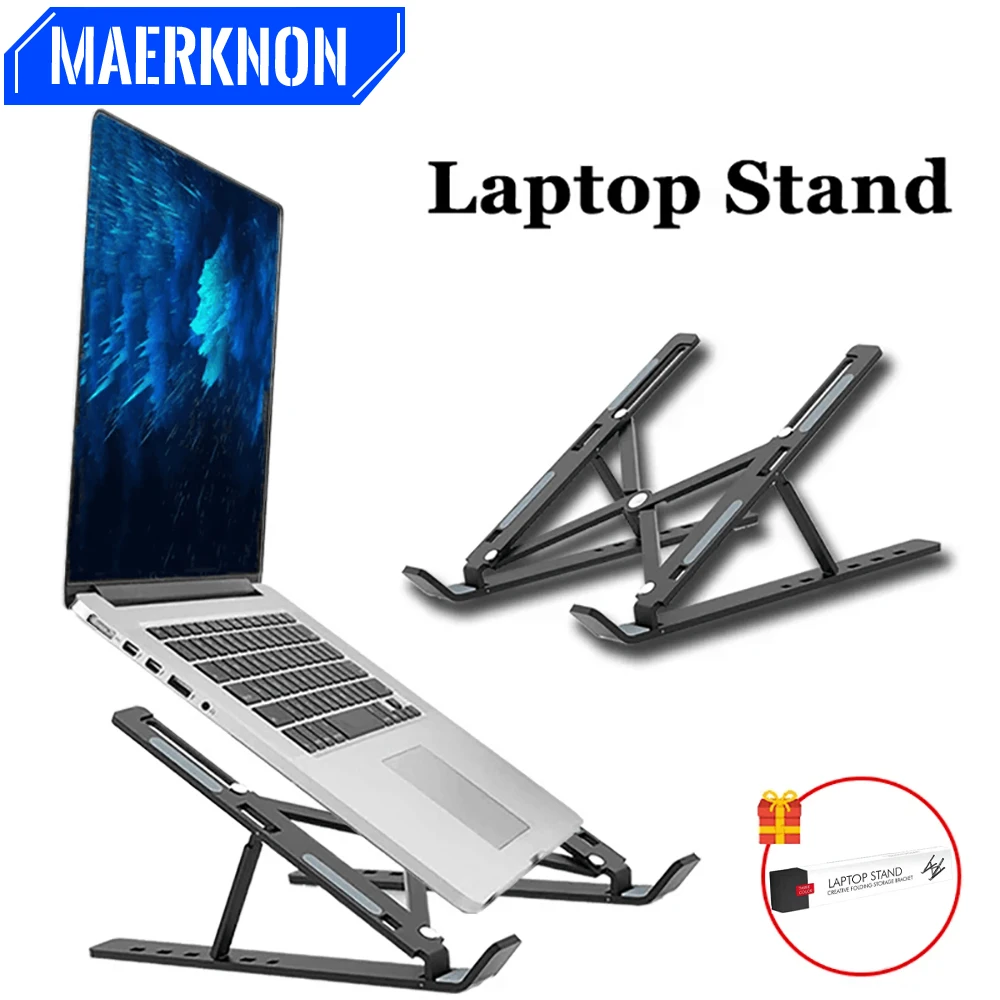 유니버설 접이식 노트북 스탠드 Macbook Air iPad 태블릿 기본 액세서리에 대한 휴대용 조절 태블릿 컴퓨터 지원 홀더