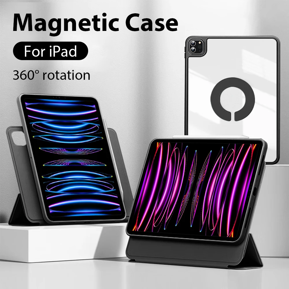 

Магнитный чехол, аксессуары для Ipad Pro 12,9, 6, 11, 4, Air 5, 4