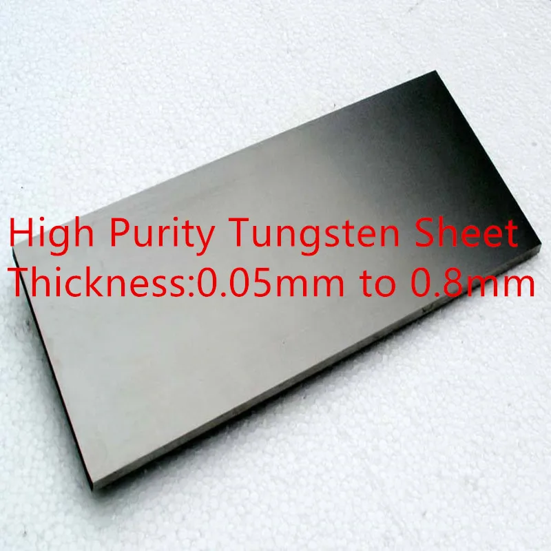 

high purity tungsten plate, 1pc thin tungsten sheet, W 99.9% pure tungsten foil, tungsten wafer / flake for scientific research