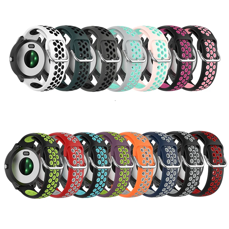 Silicone Smart Watch Strap - Adjustable 20/22mm Band for Enhanced Comfort and Style