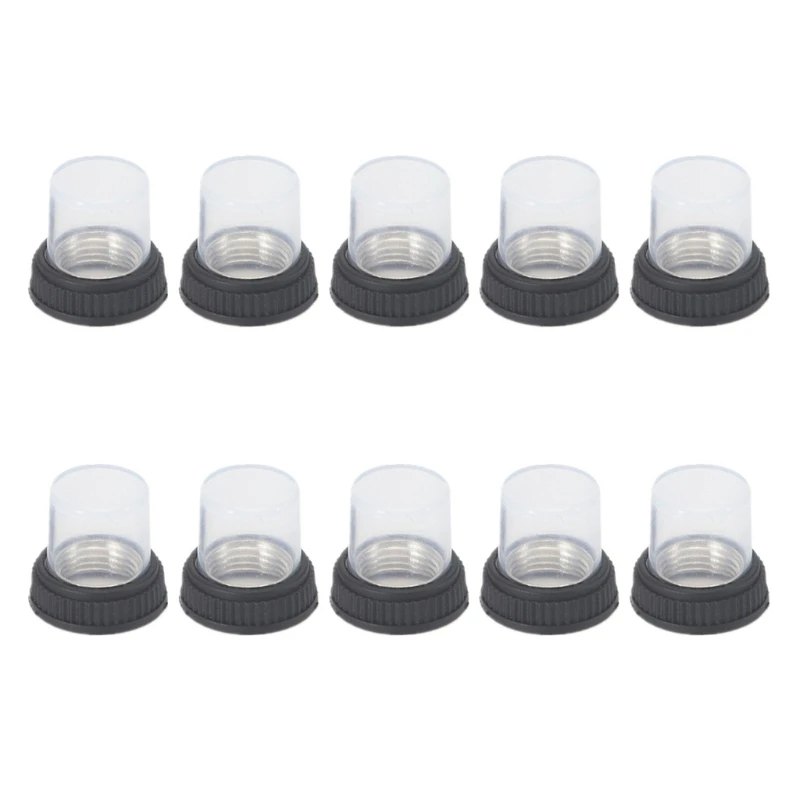 

Plastic Caps Waterproof Long lasting Dust Cover Plastic Flat Caps 10pcs/set 12mm Bottom Diameter for KUOYUH 98 88 Series