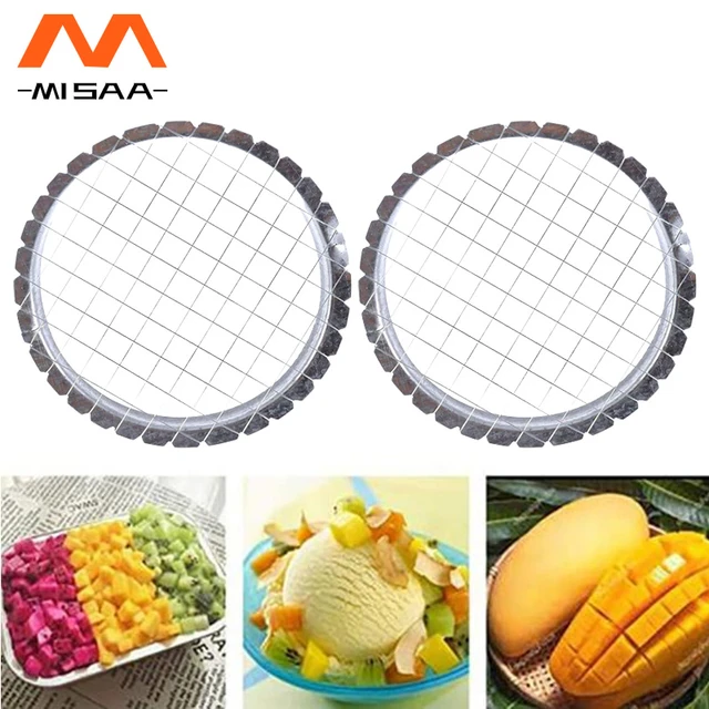 2pcs potato dicer Fruit Cube Fruit Cube Potato Wire Egg Stainless Steel  Potato