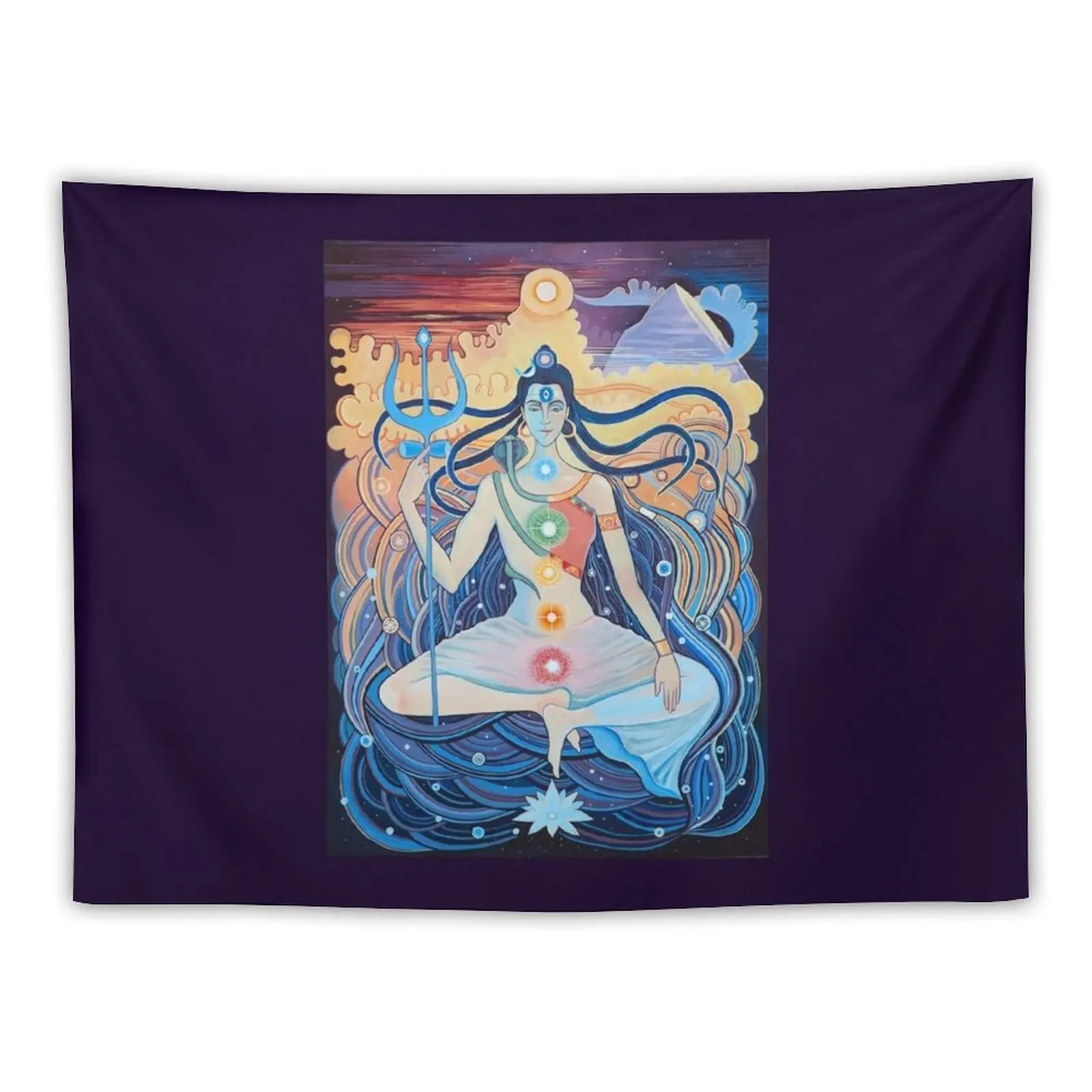 

Shiva and Shakti. Man and woman. Tapestry Wallpaper Bedroom Room Decorating Aesthetic Christmas Decoration Tapestry
