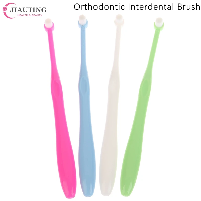 

Orthodontic Interdental Brush Single-Beam Soft Teeth Cleaning Toothbrush Oral Care Tool Small Head Soft Hair Implant Adult