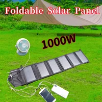 1000W Foldable Solar Panel USB Type C Mobile Phone Charging Outdoor PC Hiking Camping Portable Battery Bank Charging Christmas 1