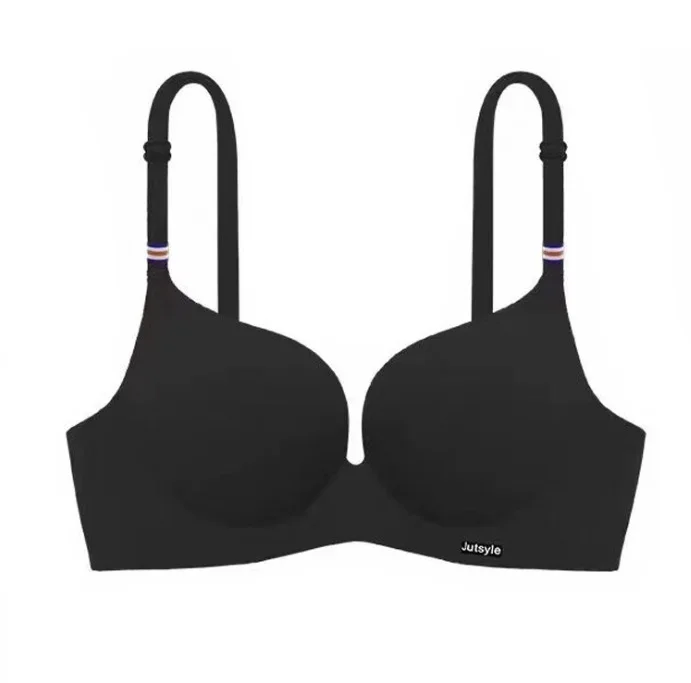Zuwimk Bras For Women Push Up,Women's Body by T-Back Bra Black,85B