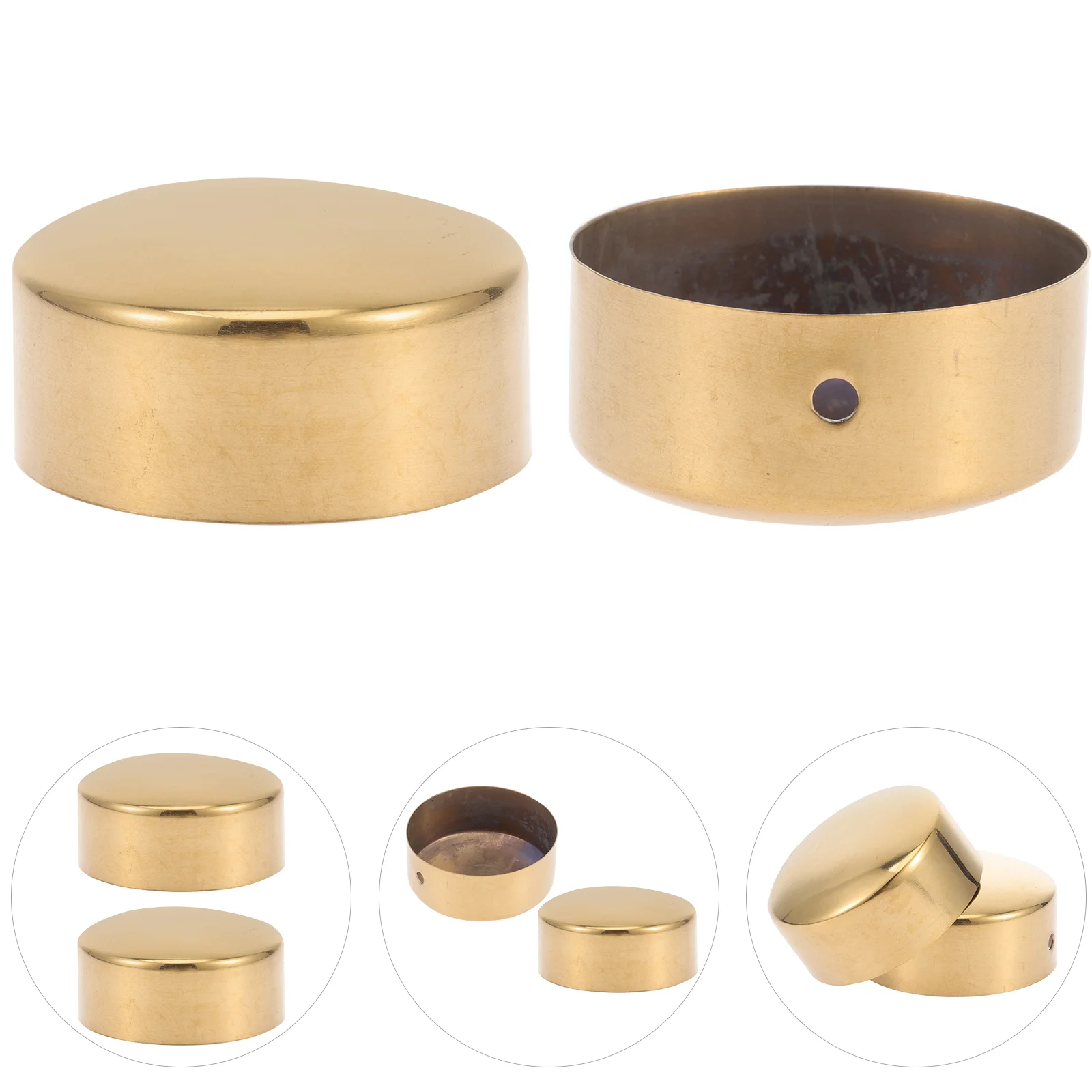 

Wooden Handrail End Caps Stainless Steel Round Railing Plugs Cover Fittings 50Mm