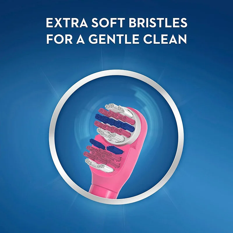 Oral-B Kid Electric Toothbrush Pro-Health Soft Bristle Rounded Vibrate Brush Heads Gum Care Teeth Brush Battery Power for Age 3+ 4 Oral-B Kid Electric Toothbrush Pro-Health Soft Bristle Rounded Vibrate Brush Heads Gum Care Teeth Brush Battery Power for Age 3+ 4