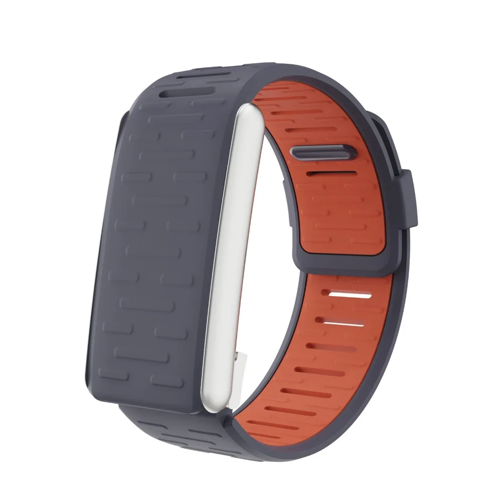 Breathable Silicone Sports Wristband - Adjustable Fitness Tracker Strap