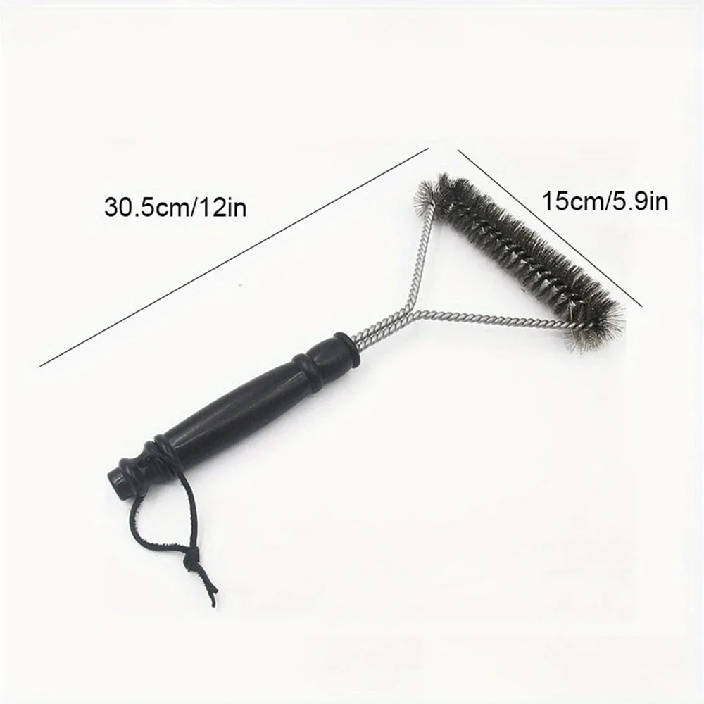 BBQ Grill Barbecue Brushes Portable Stainless Steel Anti Rust Clean Accessories Cleaning Barbecue Wire Brush Cooking Tools
