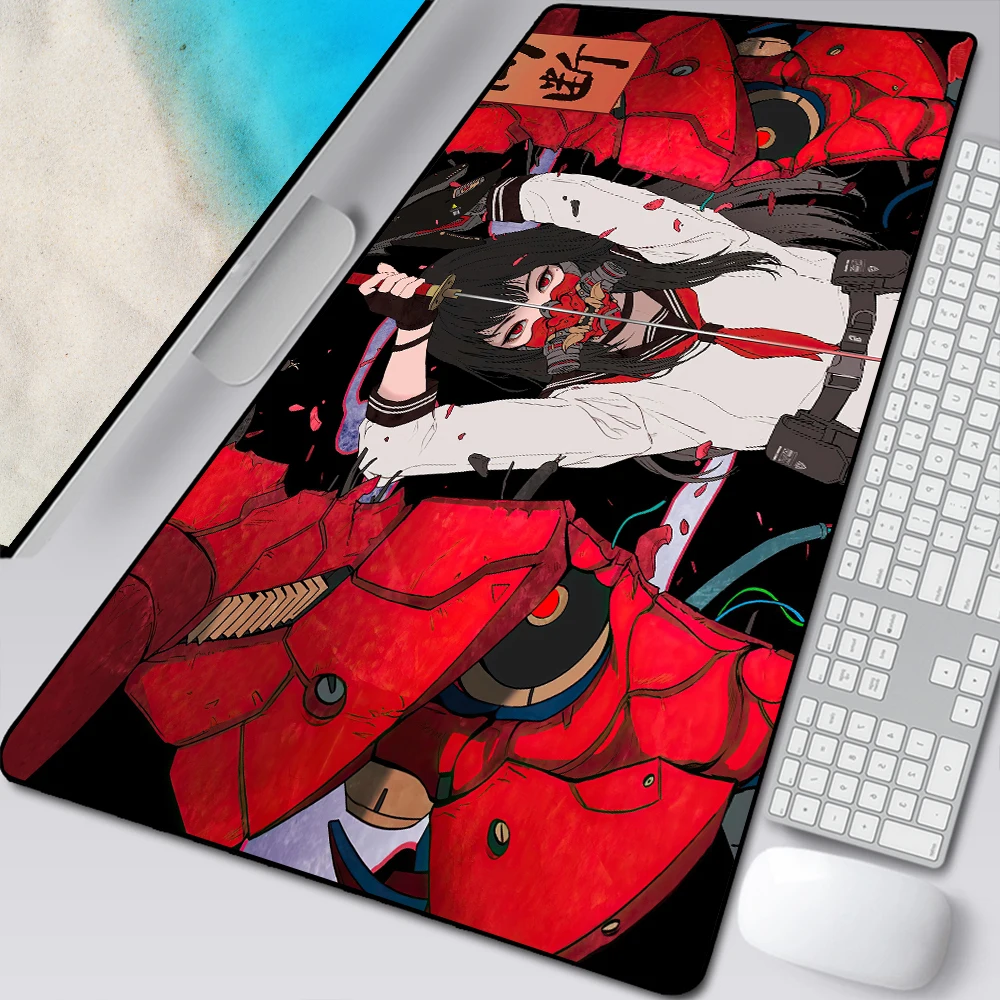 Japão Mestre do Mouse Pad Diabo Teclado de Jogo Preto e Branco Almofada de Borracha Tapete de Mesa Tapete pc Anime