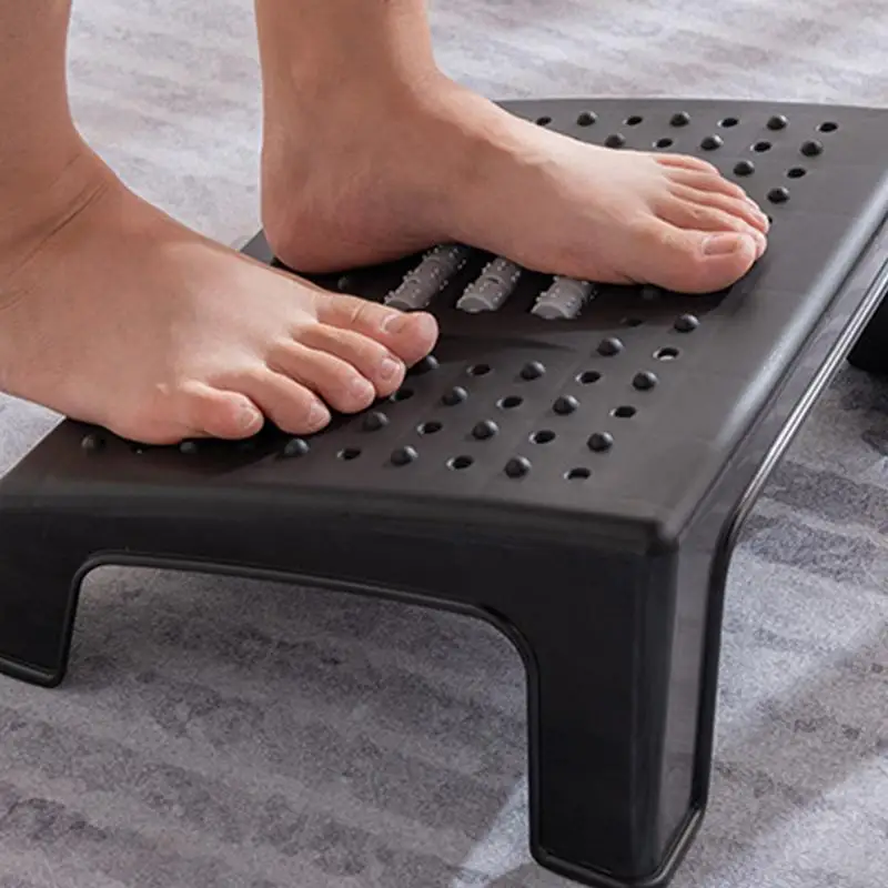 Repose-pieds ergonomique sous le bureau avec rouleaux de massage, repose-pieds de massage, maison, toilettes