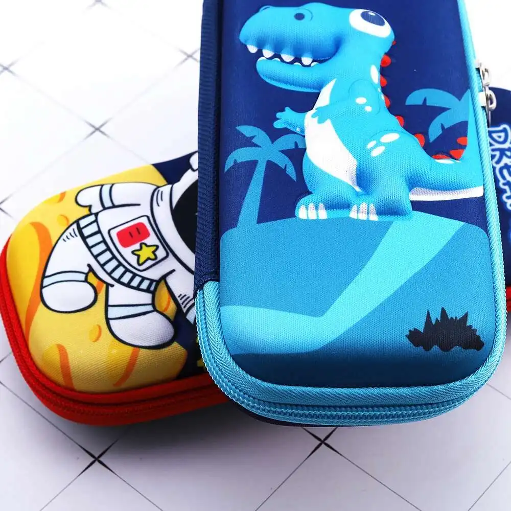 Lytwtw's Cartoon 3D Stereoscopic Space Large Capacity Creativity Pen Pencil Pouch Bag School Supplies Stationery 1 Piece