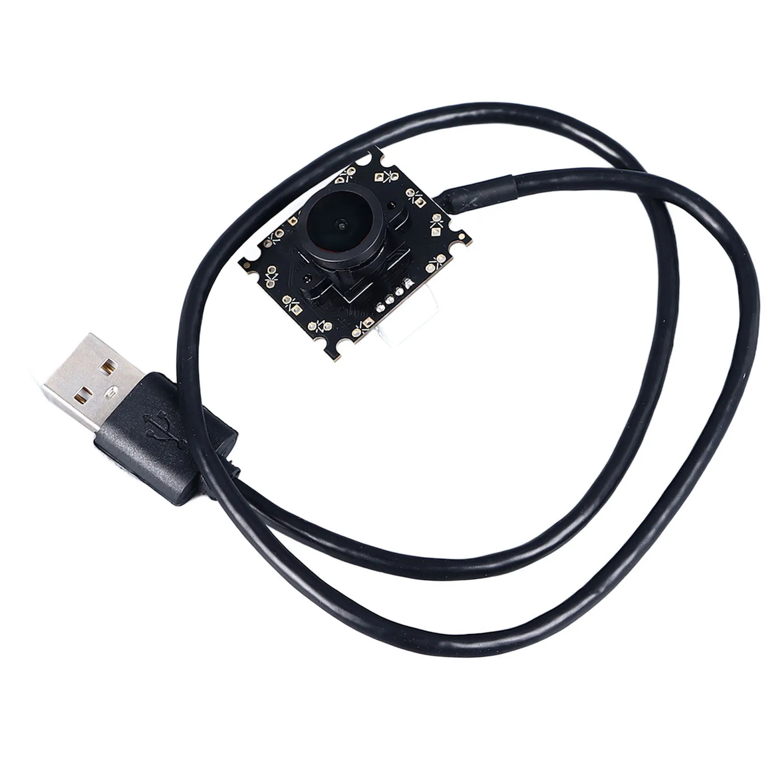 USB 카메라 모듈 0.3MP OV7670 30FPS 수동 초점 160 ° 비디오용 왜곡 효과가 있는 카메라 보드