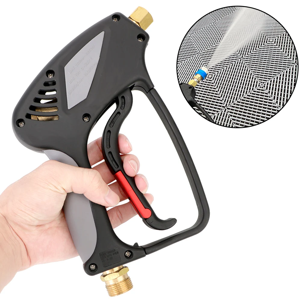 

Sprayer Tools Snow Foam Washer 280bar 4000psi Quick Release M22 Male G1/4 Female Thread Adapter Car High Pressure Water Gun