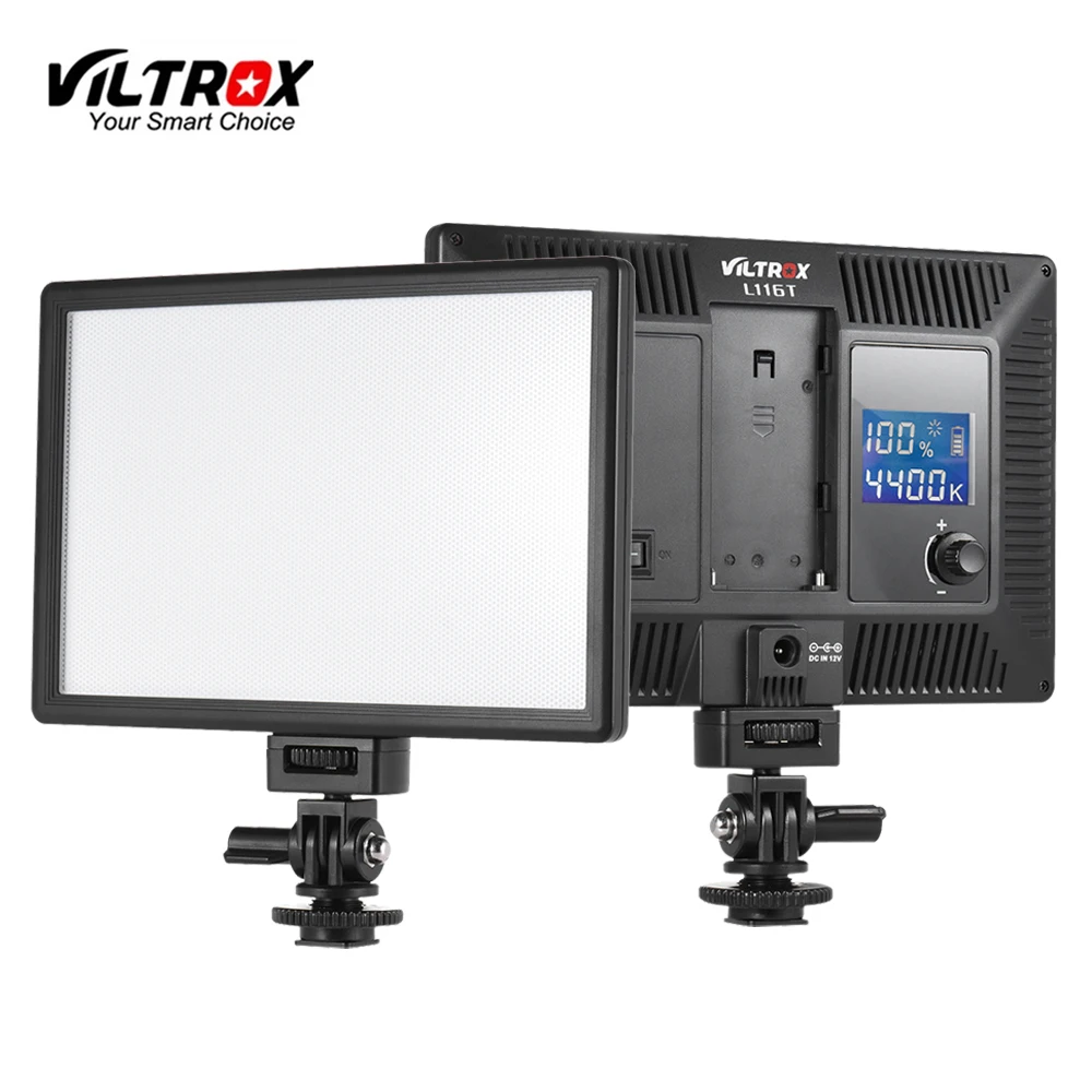 

Viltrox L116T Professional LED Video Light Ultra-thin LCD Bi-Color Dimmable DSLR Studio Mini Lamp Panel for Show Live Camera