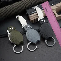 GRAGI Pocket Knife Multifunctional Outdoor Diving Folding Knives Quick Wrap Knife Gift Key Chain Camping Tools With Whistles EDC 2