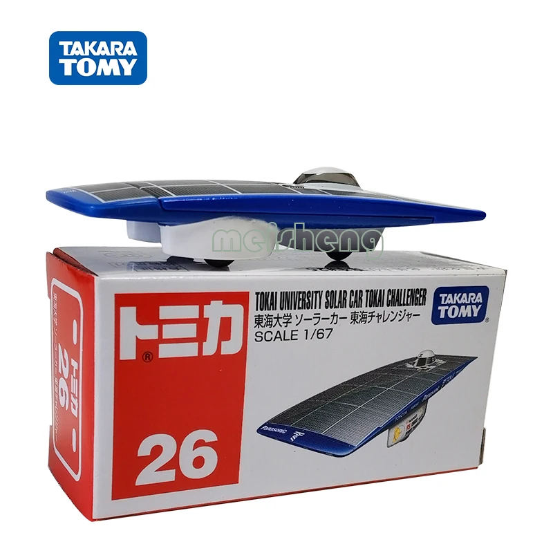 TAKARA TOMY TOMICA Scale 1/67 Tokai University Solar Car Tokai Challenger 26 Alloy Diecast Metal Model Vehicle Toys Collect