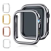 Coque pour Apple Watch 40mm 41mm 44mm 45mm, cadre rigide en PC, sans écran, antichoc, léger, iWatch SE série 9 8 7 6 5 4 1