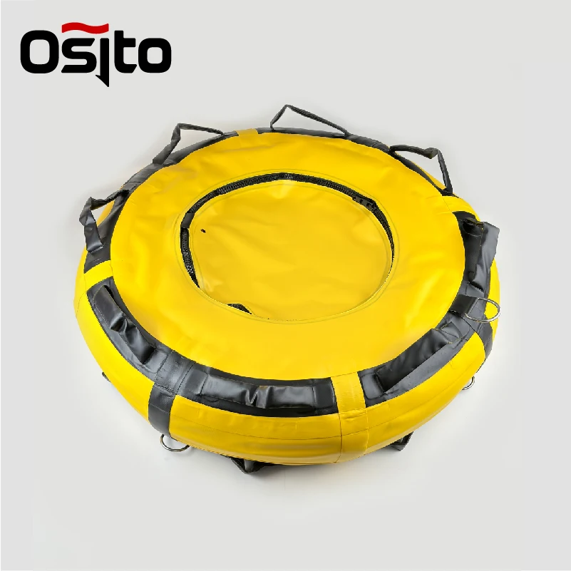 Divers Freediving Buoy With Heavy Duty PVC Material, High Visibility On The Sea With Big Storage Pocket, Yellow