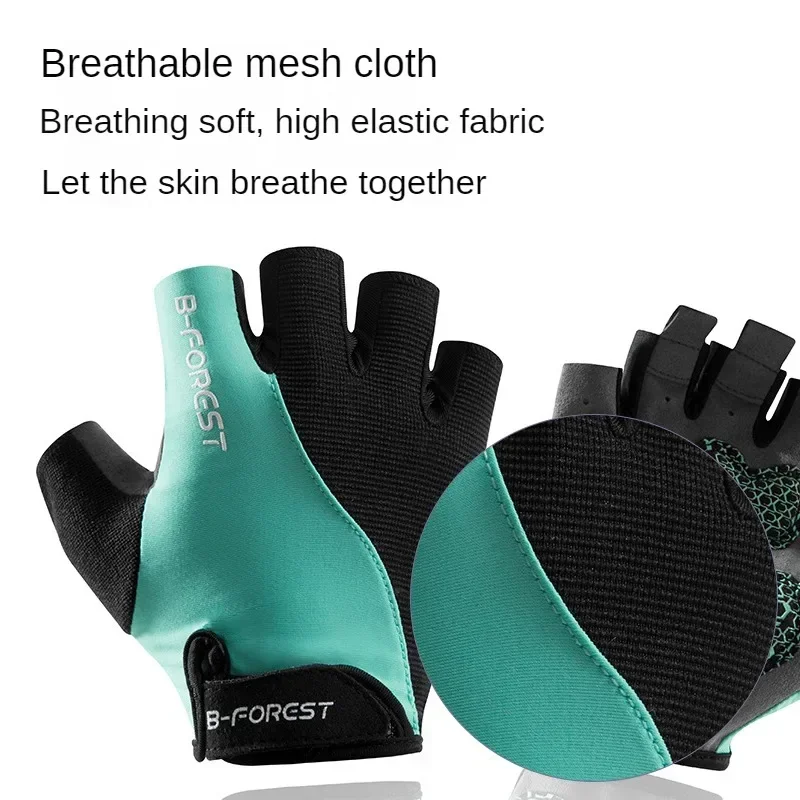 Summer Non Slip Wear-resistant Cycling Gloves Man Woman Road Bike Half Finger Bicycle Gloves MTB Sports Mountain Bike 6
